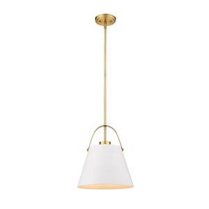 Z-Studio - 1 Light Pendant in Industrial Style - 12.5 Inches Wide by 13.75 Inches High - 1002104