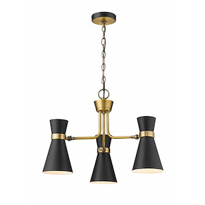 Soriano - 3 Light Chandelier in Period Inspired Style - 23.5 Inches Wide by 16.75 Inches High - 1222794
