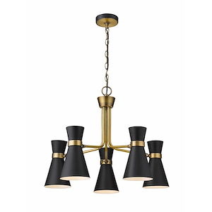 Soriano - 5 Light Chandelier In Modern Style-20 Inches Tall and 27 Inches Wide - 1093851