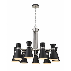 Soriano - 9 Light Chandelier in Period Inspired Style - 32 Inches Wide by 23.75 Inches High