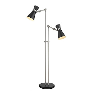 Soriano - 2 Light Floor Lamp in Period Inspired Style - 27.75 Inches Wide by 56.5 Inches High