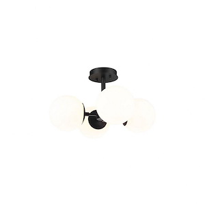 Midnetic - 4 Light Semi-Flush Mount In Modern Style-10.75 Inches Tall and 18 Inches Wide