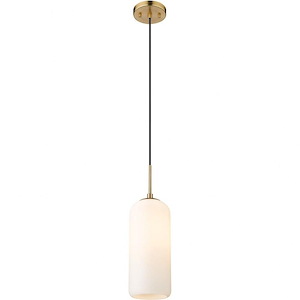 Monty - 1 Light Pendant In Mid-Century Style-17 Inches Tall and 5.25 Inches Wide