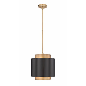 Harlech - 1 Light Pendant In Mid-Century Modern Style-13.5 Inches Tall and 12.25 Inches Wide