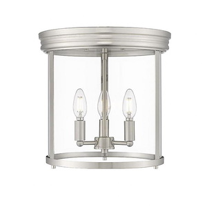 Thayer - 3 Light Flush Mount In Modern Style-13 Inches Tall and 13 Inches Wide