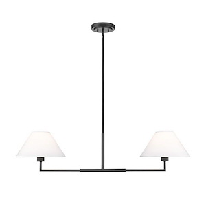 Leila - 2 Light Chandelier In Modern Style-9.5 Inches Tall and 12 Inches Wide - 1325475