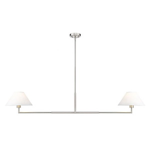 Leila - 2 Light Chandelier In Modern Style-9.5 Inches Tall and 12 Inches Wide
