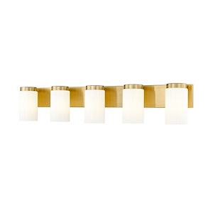 Burk - 5 Light Bath Vanity-7.25 Inches Tall and 38 Inches Wide - 1341033