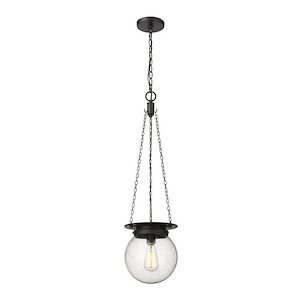Calhoun - 1 Light Pendant In Traditional Style-10.75 Inches Tall and 9 Inches Wide