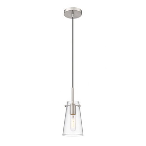 Kira - 1 Light Pendant In Industrial Style-8 Inches Tall and 5 Inches Wide - 1325492