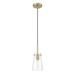 Kira - 1 Light Pendant In Industrial Style-8 Inches Tall and 5 Inches Wide - 1325492