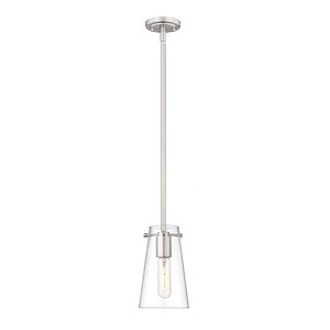 Kira - 1 Light Pendant In Industrial Style-8 Inches Tall and 5 Inches Wide - 1325493