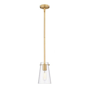 Kira - 1 Light Pendant In Industrial Style-8 Inches Tall and 5 Inches Wide - 1325493