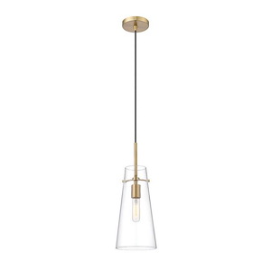 Kira - 1 Light Pendant In Industrial Style-13 Inches Tall and 6.5 Inches Wide - 1325494