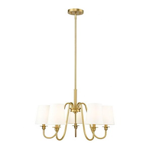 Gianna - 5 Light Chandelier In Industrial Style-15.75 Inches Tall and 26 Inches Wide