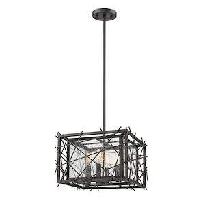 Stanwood - 4 Light Pendant in Transitional Style - 18 Inches Wide by 9.5 Inches High