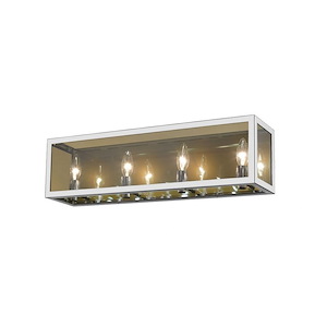 Infinity - 4 Light Bath Vanity in Linear Style - 24 Inches Wide by 6.75 Inches High