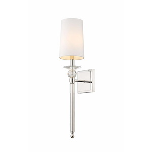 Ava - 1 Light Wall Sconce In Transitional Style-25.5 Inches Tall and 5.5 Inches Wide