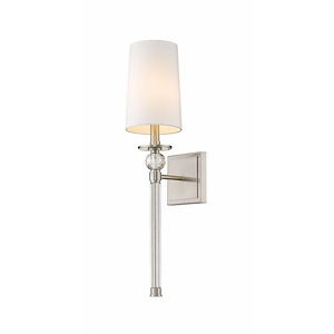 Mia - 1 Light Wall Sconce in Classical Style - 5.5 Inches Wide by 24.5 Inches High