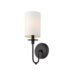 Ella - 1 Light Wall Sconce in Classical Style - 5 Inches Wide by 15.5 Inches High