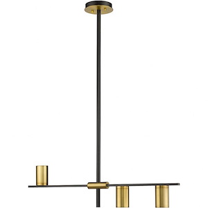Calumet - 3 Light Chandelier In Architectural Style-8 Inches Tall and 5 Inches Wide