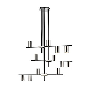 Calumet - 12 Light Chandelier In Architectural Style-25 Inches Tall and 44 Inches Wide