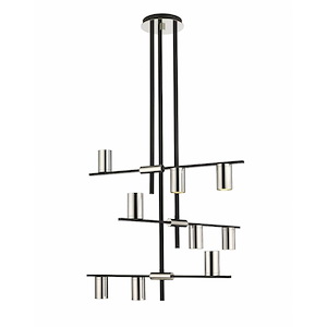 Calumet - 9 Light Chandelier In Architectural Style-25 Inches Tall and 36 Inches Wide - 1093785