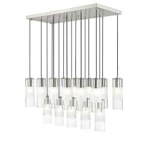 Alton - 17 Light Linear Chandelier In Contemporary Style-14.25 Inches Tall and 18 Inches Wide - 1325508