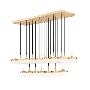 Renaud - 18W 23 LED Linear Chandelier-5 Inch Tall and 58.75 Inch Length - 1397154