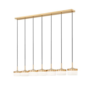 Renaud - 18W 7 LED Linear Chandelier-5 Inch Tall and 58.75 Inch Length - 1397158