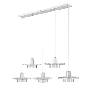 Ludo - 18W 5 LED Linear Chandelier-6.5 Inch Tall and 51.5 Inch Length - 1397164