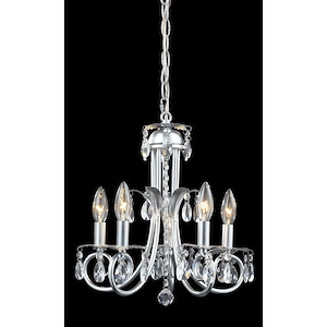 Pearl - 5 Light Mini Chandelier in Metropolitan Style - 15 Inches Wide by 15.25 Inches High