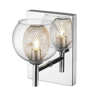 Auge - 1 Light Wall Sconce in Retro Style - 5.51 Inches Wide by 6.69 Inches High - 464656
