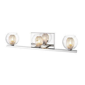 Auge - 3 Light Bath Vanity in Retro Style - 23.23 Inches Wide by 4.92 Inches High - 440437