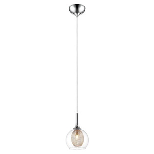 Auge - 1 Light Mini Pendant in Seaside Style - 6 Inches Wide by 8 Inches High - 440427