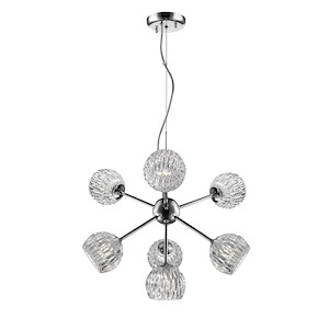 Laurentian - 7 Light Pendant in Metropolitan Style - 21.5 Inches Wide by 16.25 Inches High