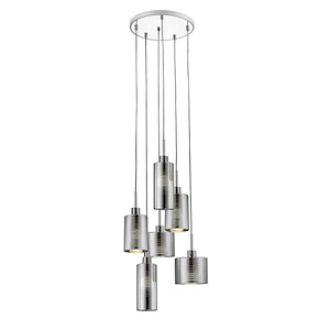 Sempter - 6 Light Pendant in Metropolitan Style - 18 Inches Wide by 28.75 Inches High - 689217