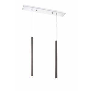 Forest - 70W 14 LED Island/Billiard in Modern Style - 16 Inches Wide by 24 Inches High