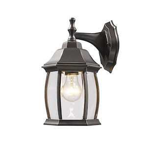 Waterdown - 1 Light Outdoor Wall Mount in Gothic Style - 6 Inches Wide by 11.75 Inches High - 550141