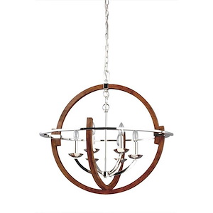 Solstice - 6 Light Chandelier-25.5 Inches Tall and 27.5 Inches Wide