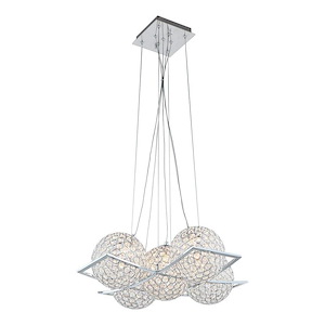 Kent - 5 Light Chandelier In Contemporary Style-6.38 Inches Tall and 18.88 Inches Wide