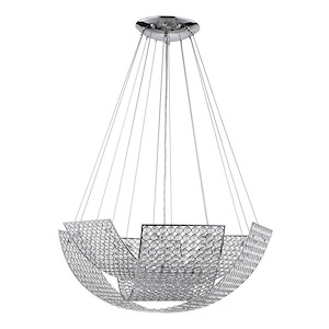 Monarch - 8 Light Chandelier-6.13 Inches Tall and 23.63 Inches Wide