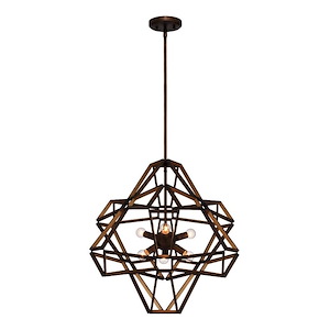 Unity - 6 Light Chandelier-22.5 Inches Tall and 22.75 Inches Wide