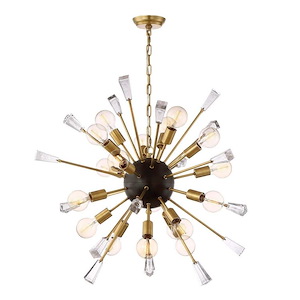 Muse - 18 Light Chandelier In Contemporary Style-37 Inches Tall and 35.38 Inches Wide