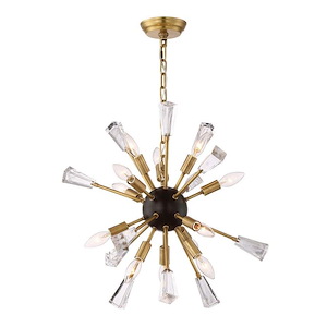Muse - 12 Light Chandelier In Contemporary Style-22.13 Inches Tall and 24 Inches Wide