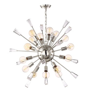 Muse - 24 Light Chandelier In Contemporary Style-42 Inches Tall and 40.13 Inches Wide