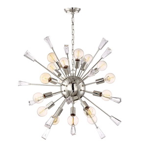 Muse - 18 Light Chandelier In Contemporary Style-37 Inches Tall and 35.38 Inches Wide