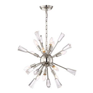 Muse - 12 Light Chandelier In Contemporary Style-22.13 Inches Tall and 24 Inches Wide
