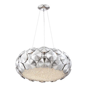 Crown - 6 Light Chandelier In Contemporary Style-10.75 Inches Tall and 19.75 Inches Wide