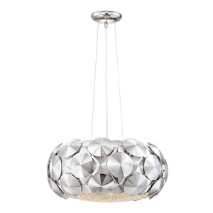 Crown - 7 Light Chandelier In Contemporary Style-10.75 Inches Tall and 23.6 Inches Wide
